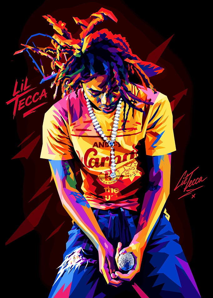 Lil Tecca Pop Art Portrait