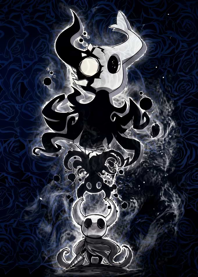 Hollow Knight Void and Shade Illustration