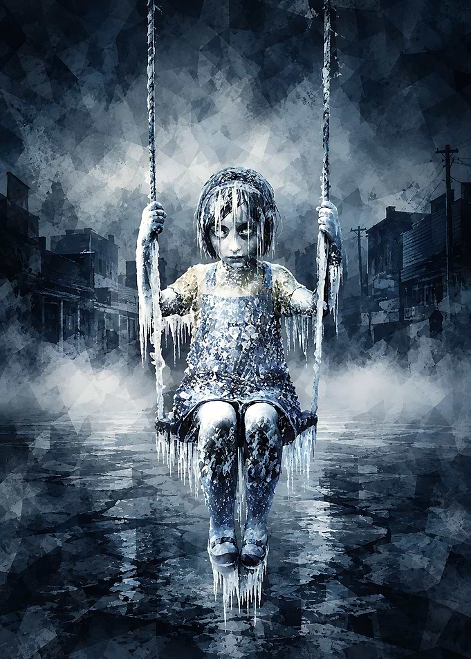 Frozen Girl on a Swing