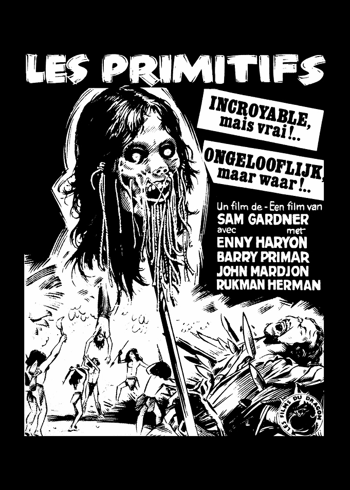 Les Primitifs Vintage Horror Movie Poster