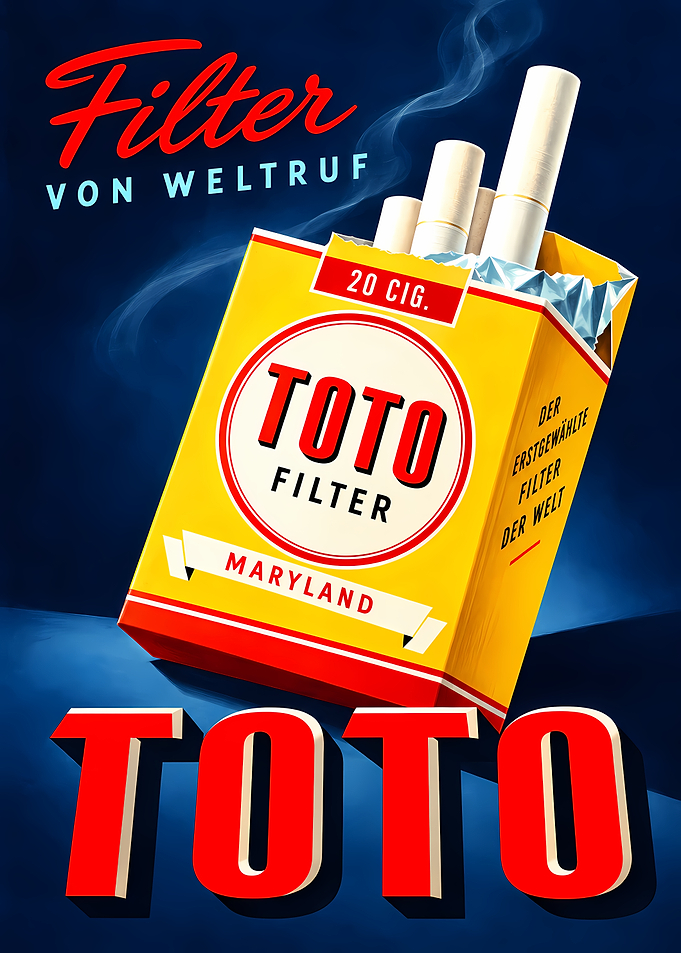 Vintage Toto Filter Cigarette Advertisement