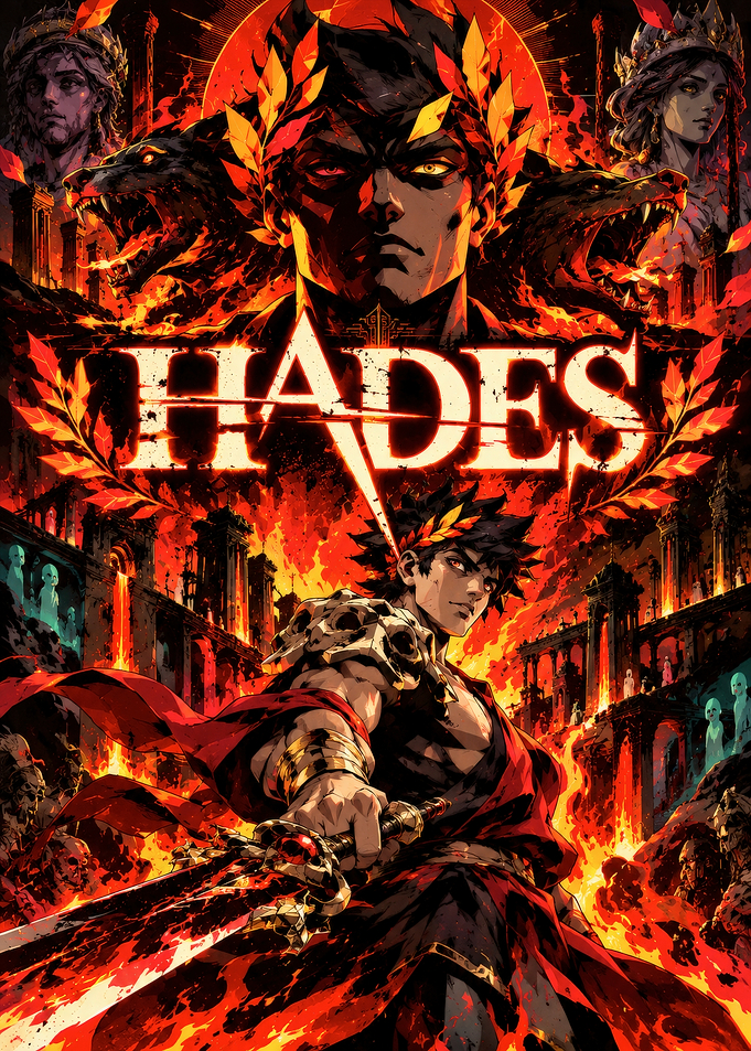 Hades Video Game Poster Art