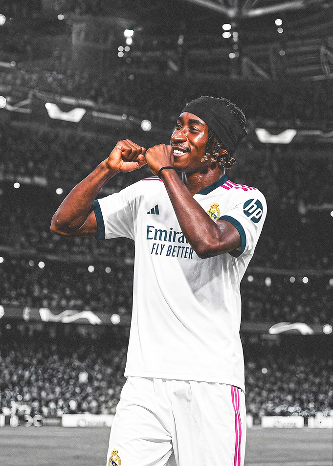 Real Madrid Player Celebrating Goal