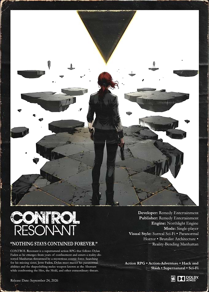 Control Resonant Video Game Poster