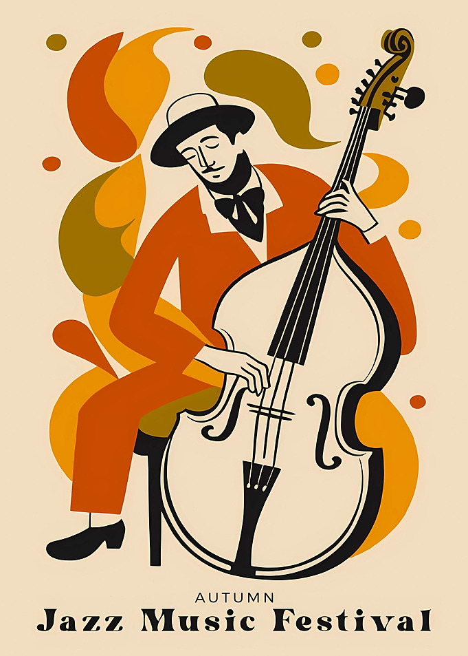 Autumn Jazz Music Festival Poster