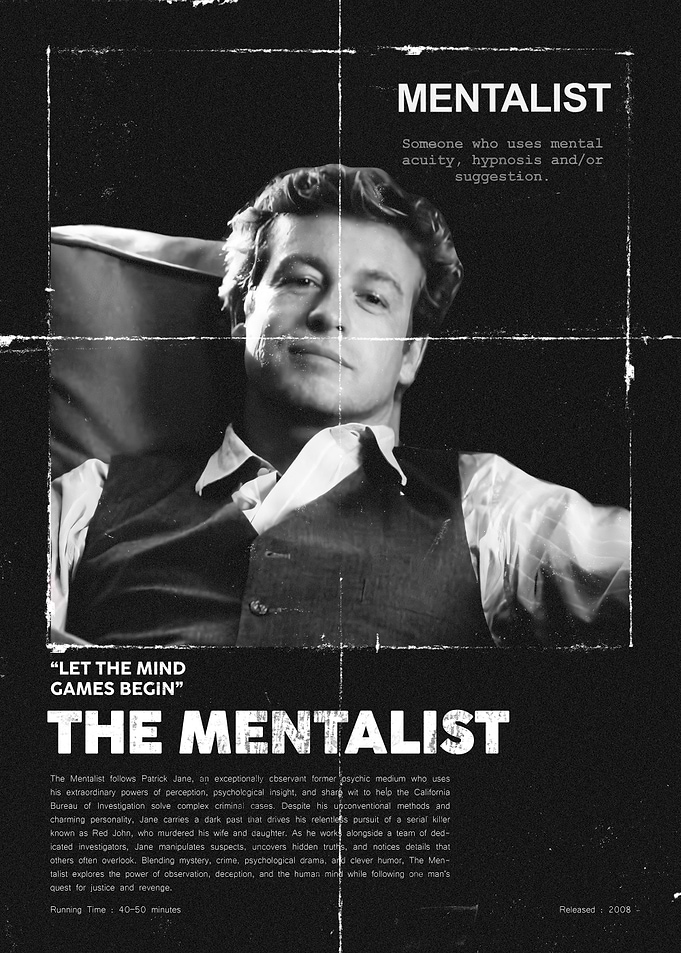 The Mentalist Patrick Jane Poster