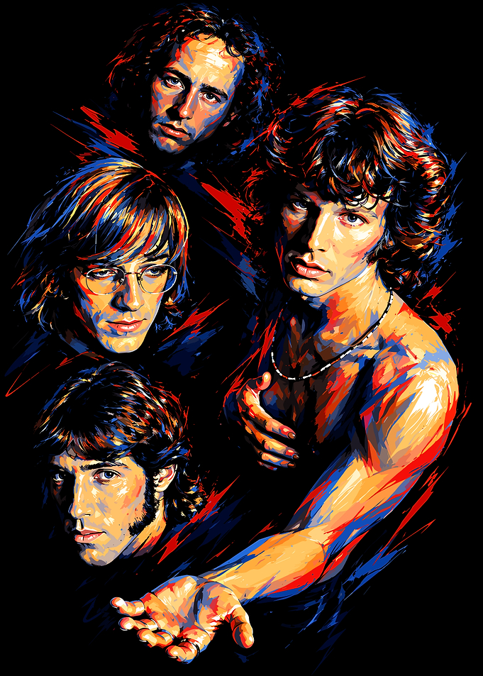 The Doors Band Portrait Art