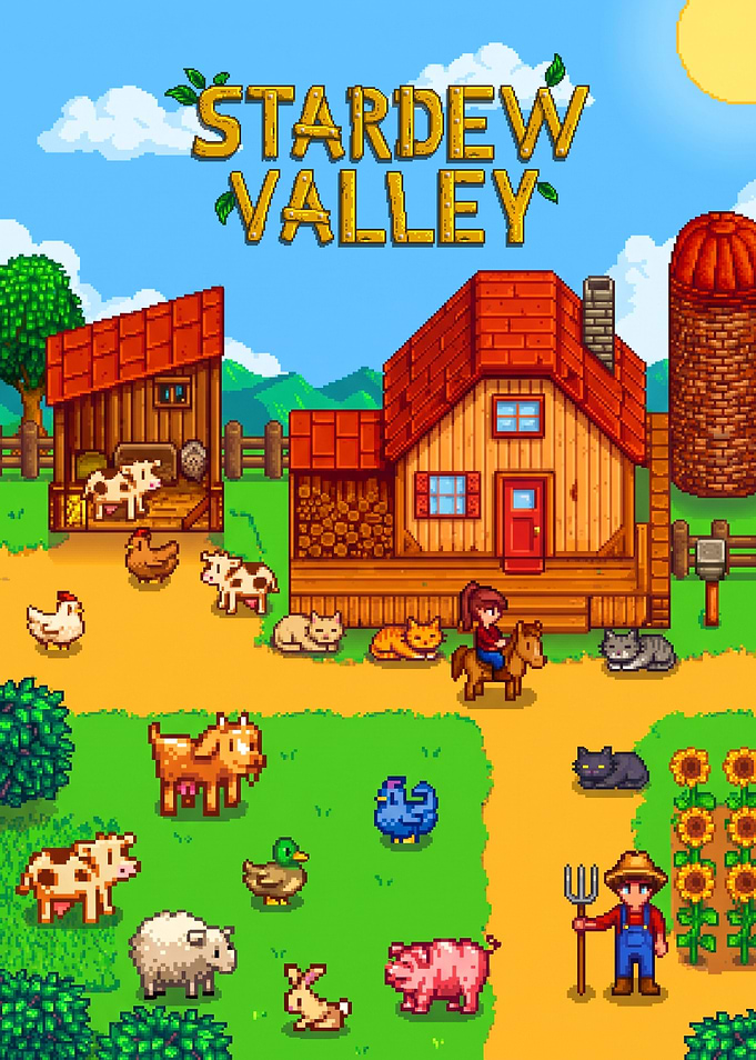 Stardew Valley Farm Life Illustration
