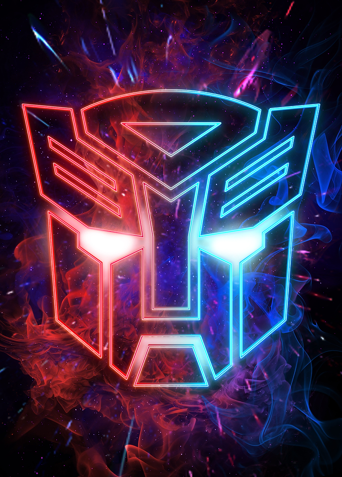 Autobots Insignia - Fire & Neon