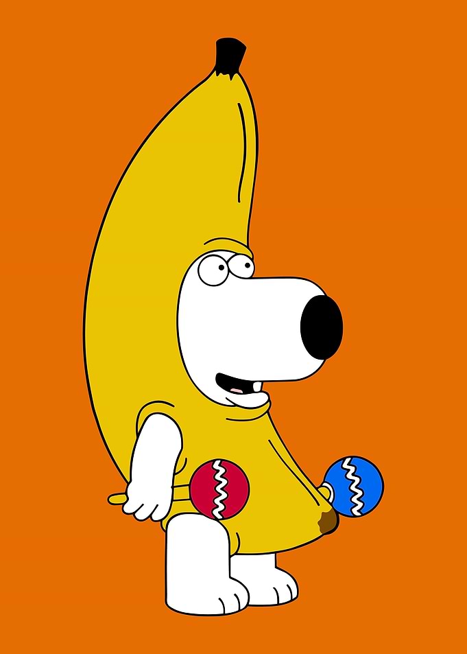 Brian Griffin in Banana Costume