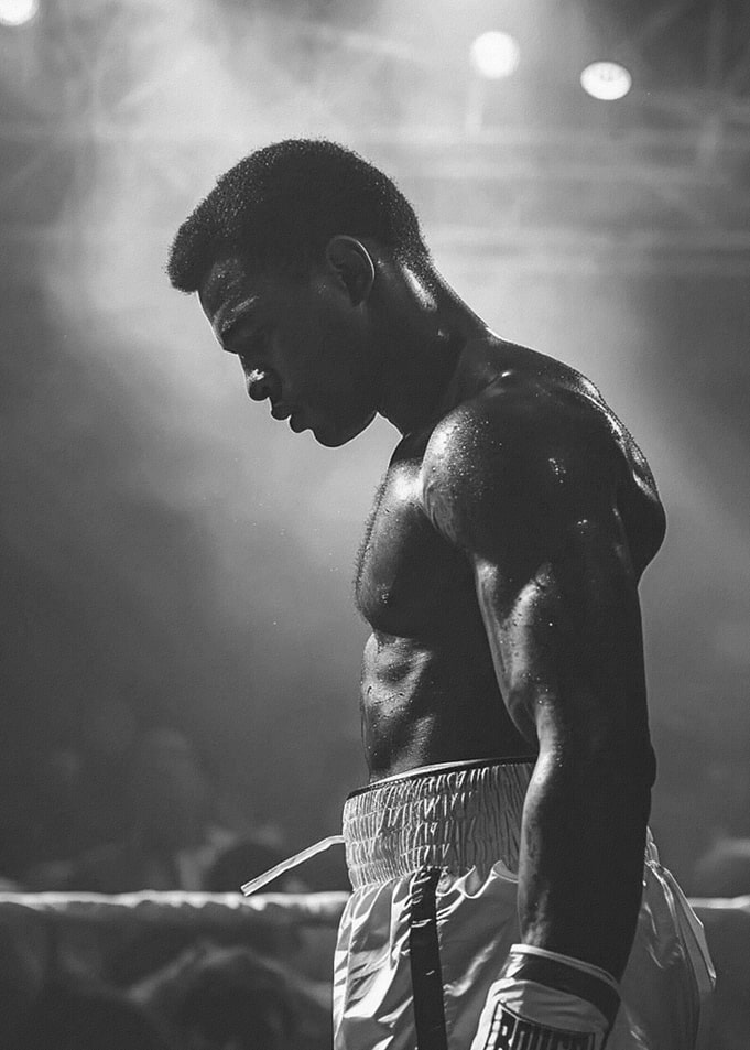 Focused Boxer in the Ring