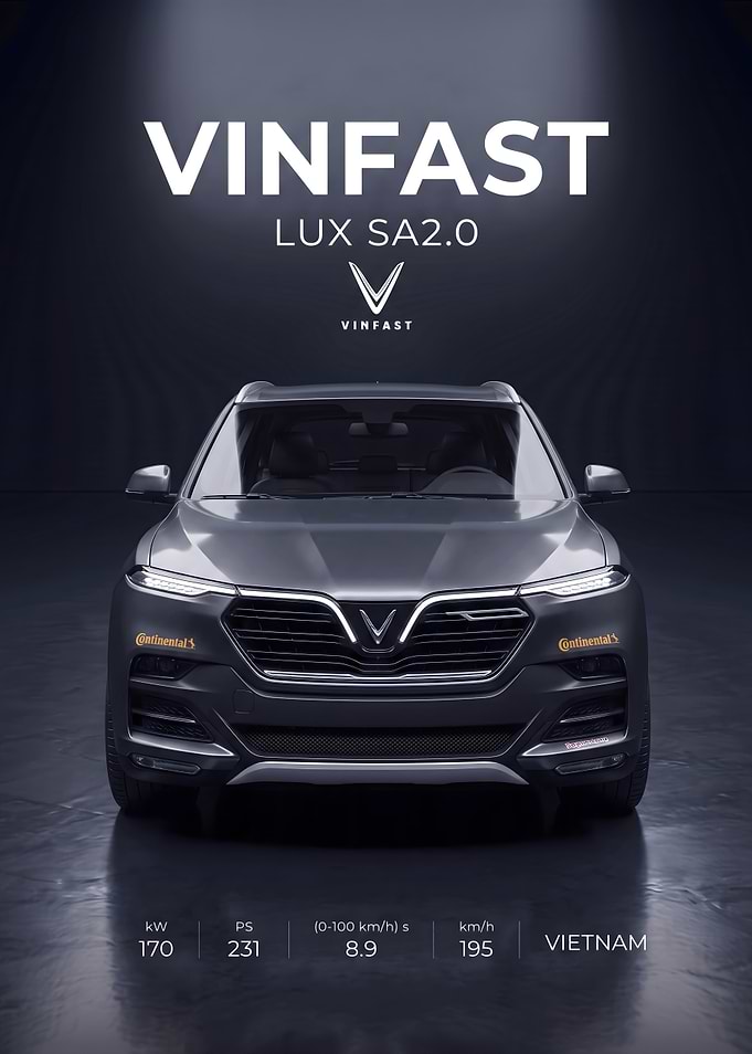 VinFast LUX SA2.0 SUV Promotional Poster