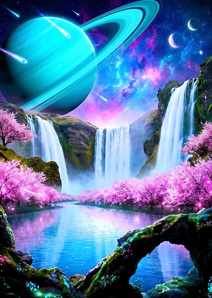 Cosmic Waterfall