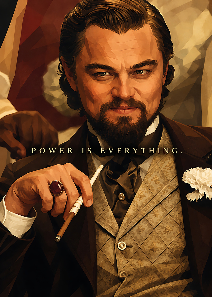 Leonardo DiCaprio as Calvin Candie Poster