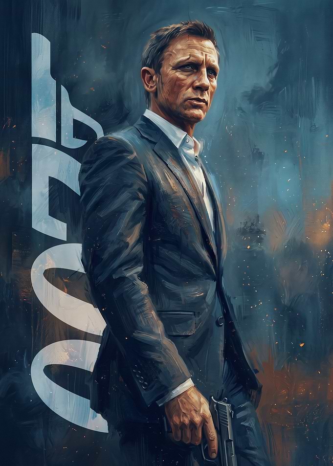 Daniel Craig as James Bond Portrait