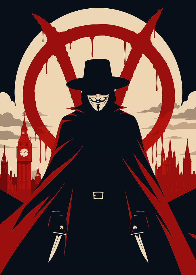 V for Vendetta Minimalist Poster