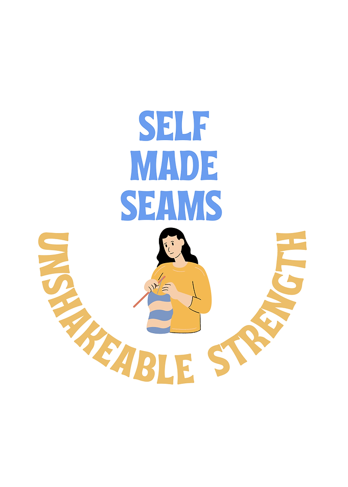 Self Made Seams Inspirational Illustration