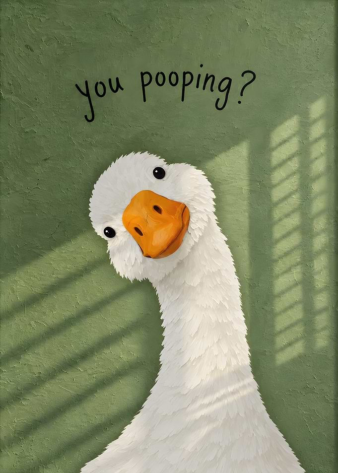 Funny Goose Bathroom Humor