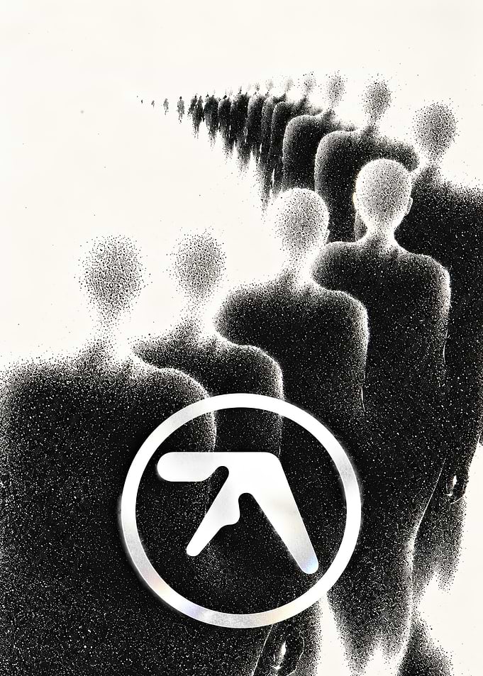 Aphex Twin Logo and Grainy Figures