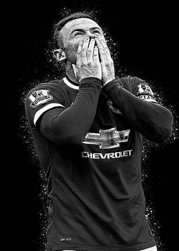 Wayne Rooney Manchester United Portrait