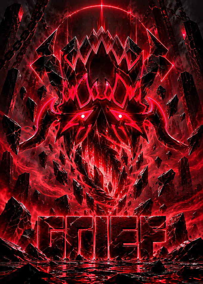 Grief Dark Fantasy Red Skull Art