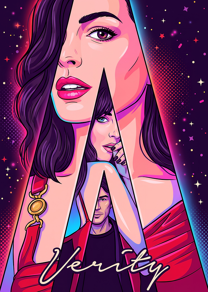 Verity Book Cover Pop Art Illustration