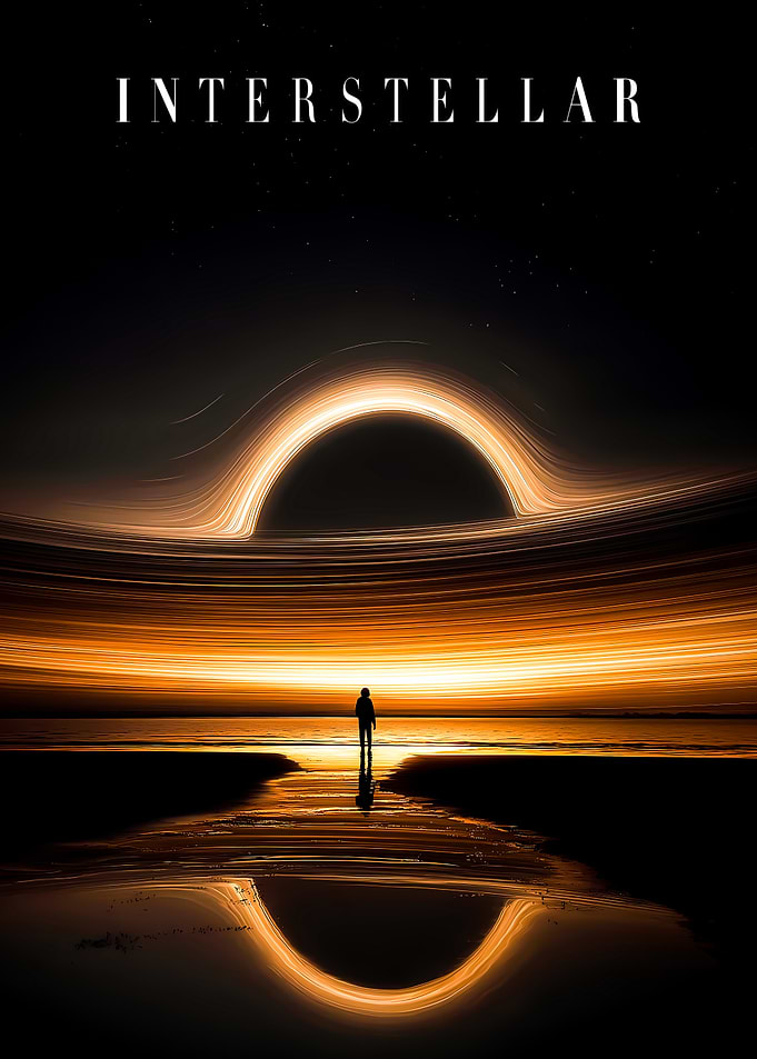 Interstellar Black Hole Movie Poster