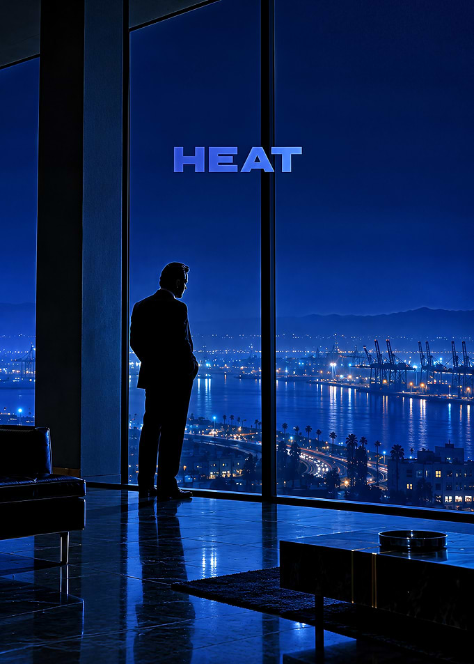 Heat Movie Poster Silhouette