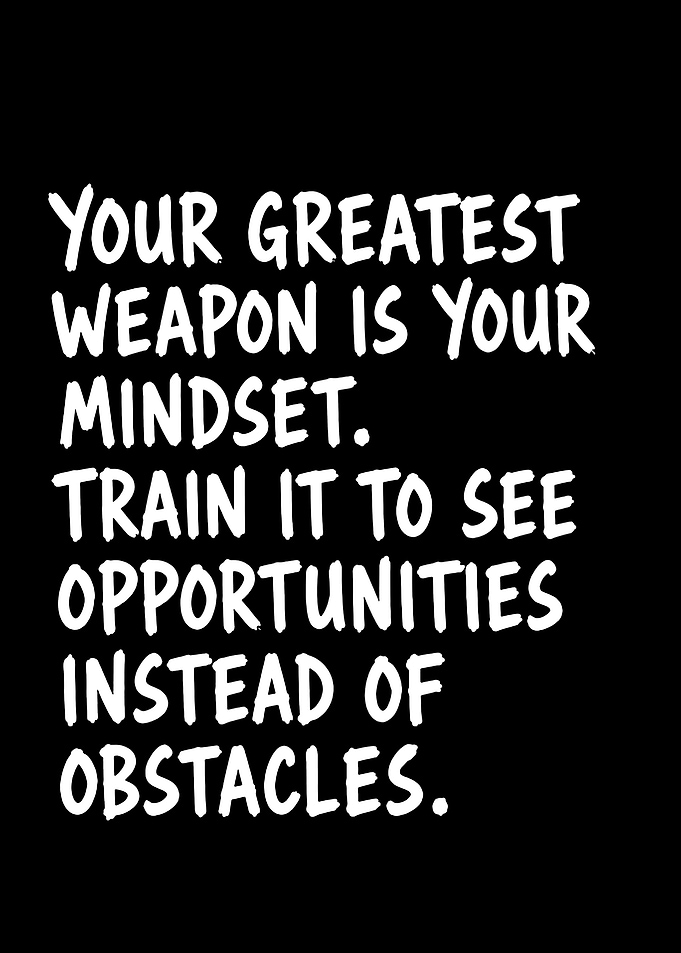 Inspirational Mindset Quote Poster