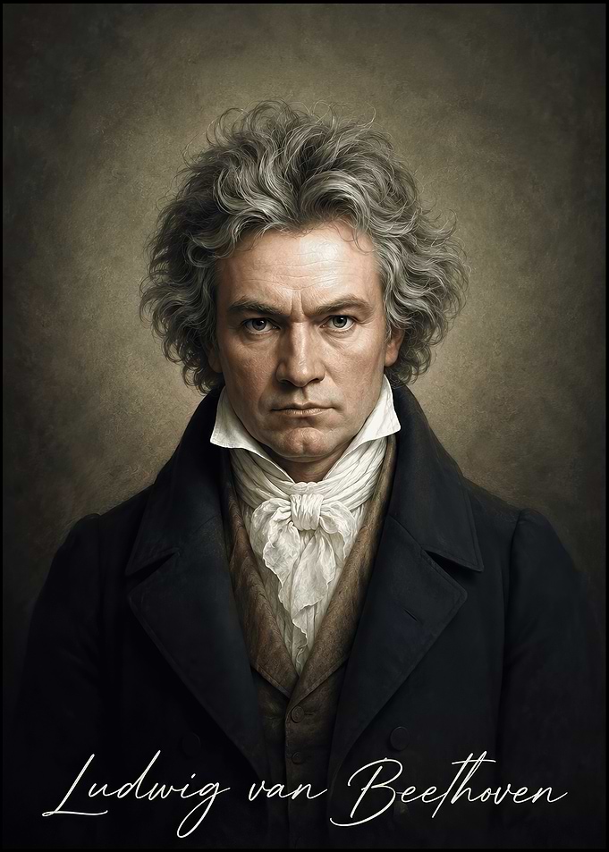Portrait of Ludwig van Beethoven