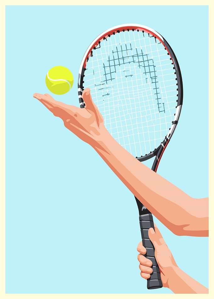 Tennis Serve Illustration