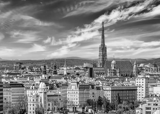 Panoramic View of Vienna Skyline