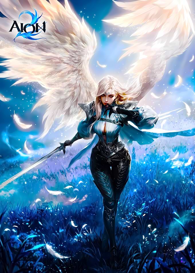 Aion 2 Winged Warrior Illustration