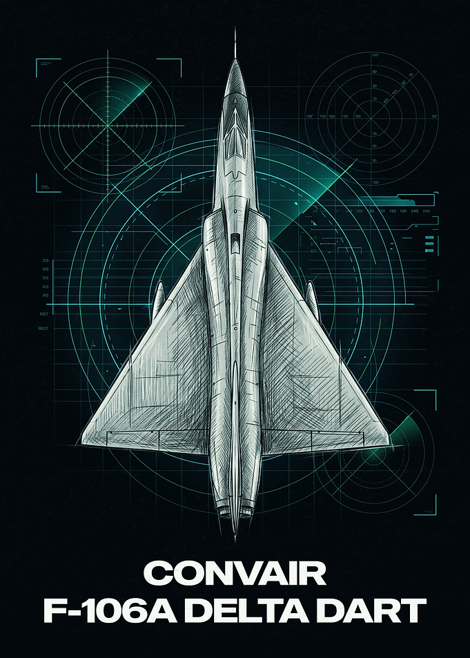 Convair F-106A Delta Dart Blueprint