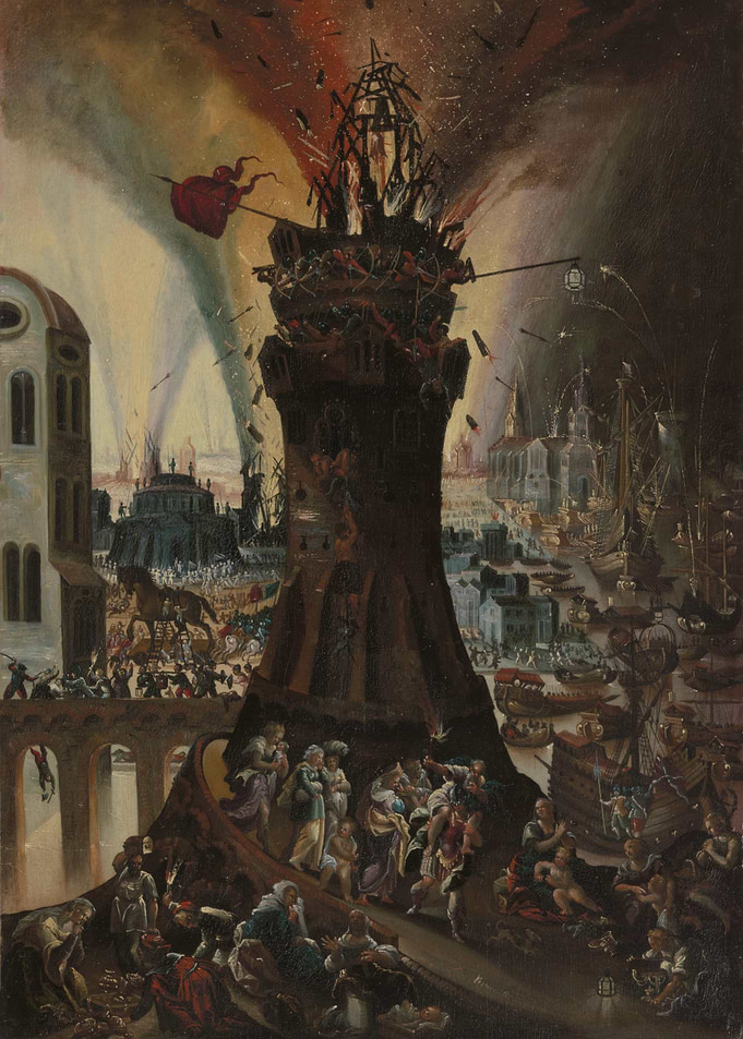 The Burning of Troy Painting