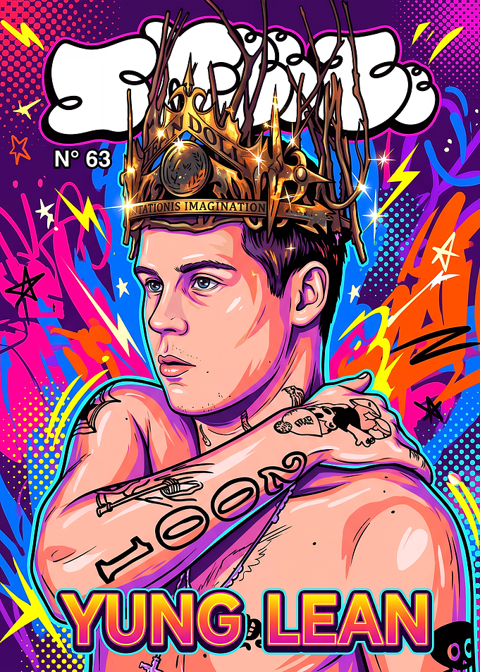 Yung Lean Graffiti Style Portrait