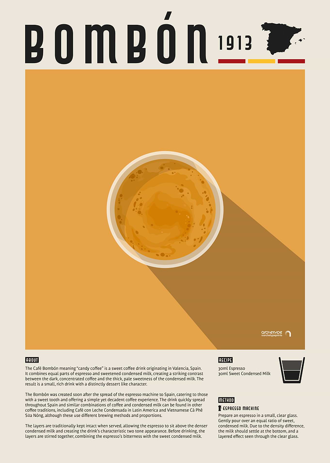 Bombón Coffee Poster