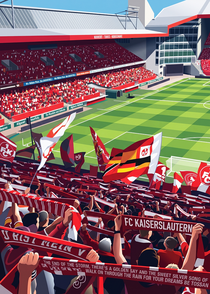 FC Kaiserslautern Stadium Fan Atmosphere