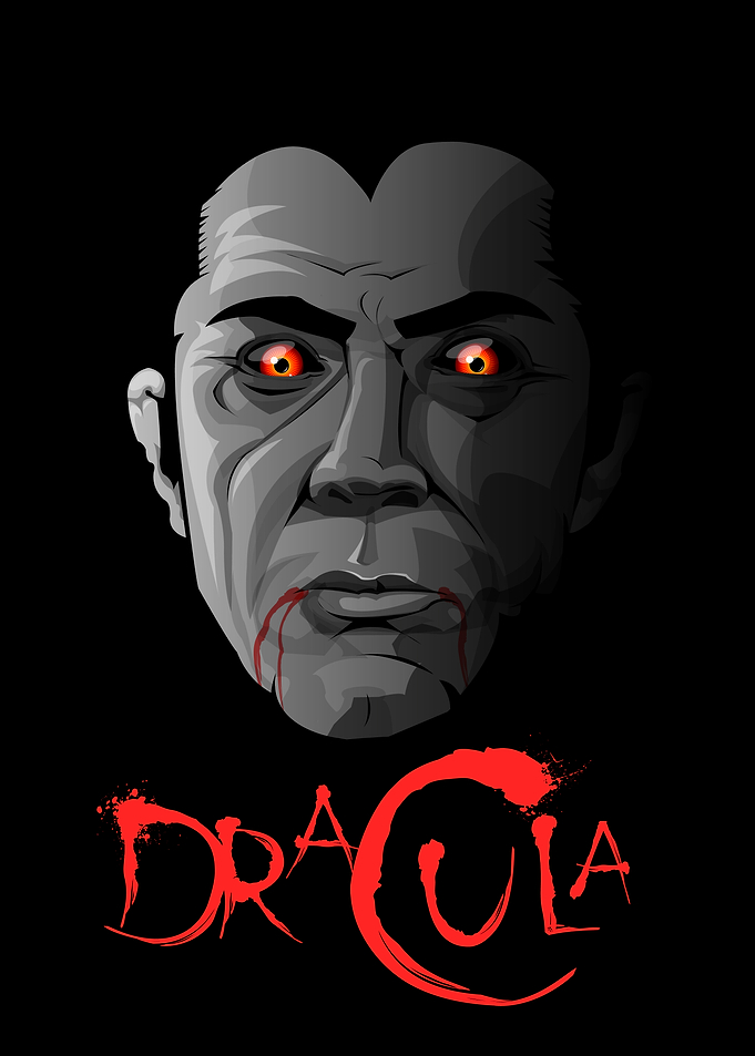 Dracula Vampire Portrait Poster