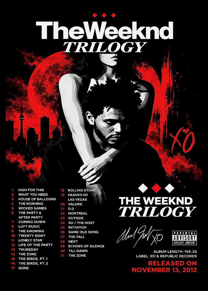 The Weeknd Trilogy Album Poster