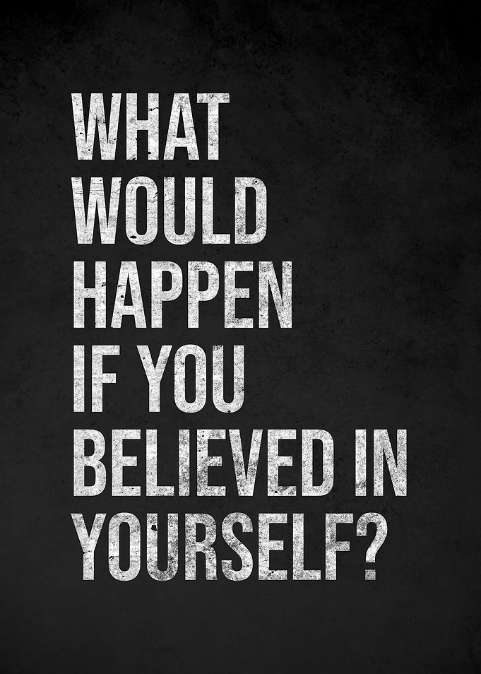Inspirational Believe Quote Wall Art