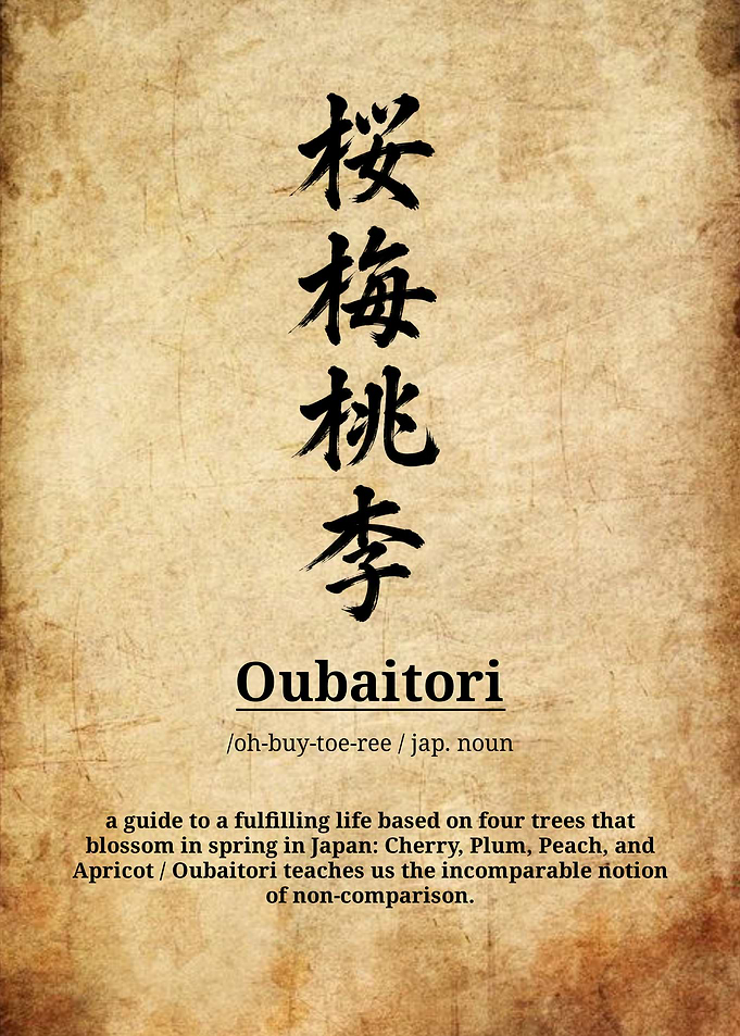 Oubaitori Japanese Philosophy Poster