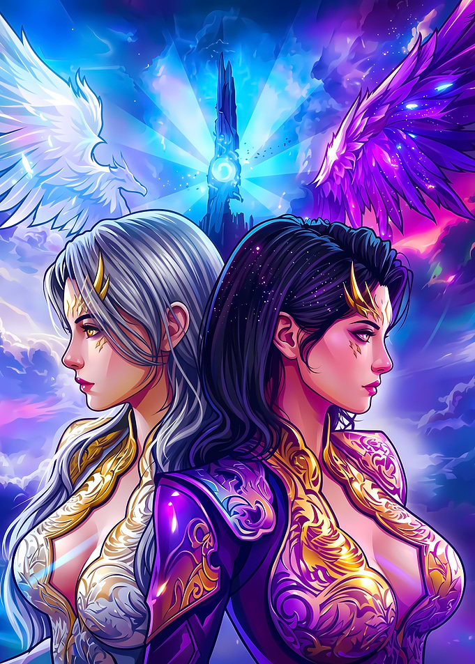 Duality of Light and Dark Angels