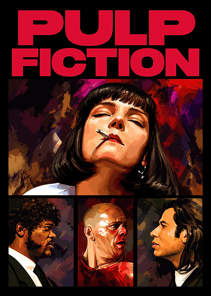 Pulp Fiction Movie Poster Art