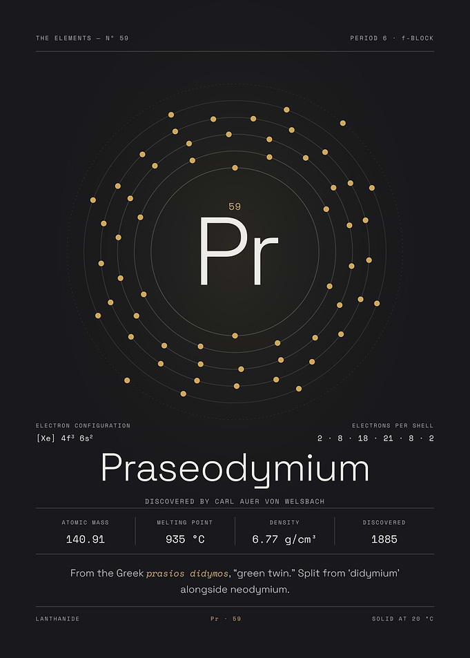 Praseodymium — The Elements Nº 59