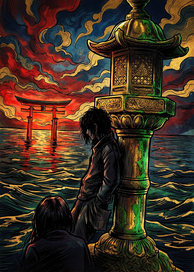 Anime Couple by Torii Gate