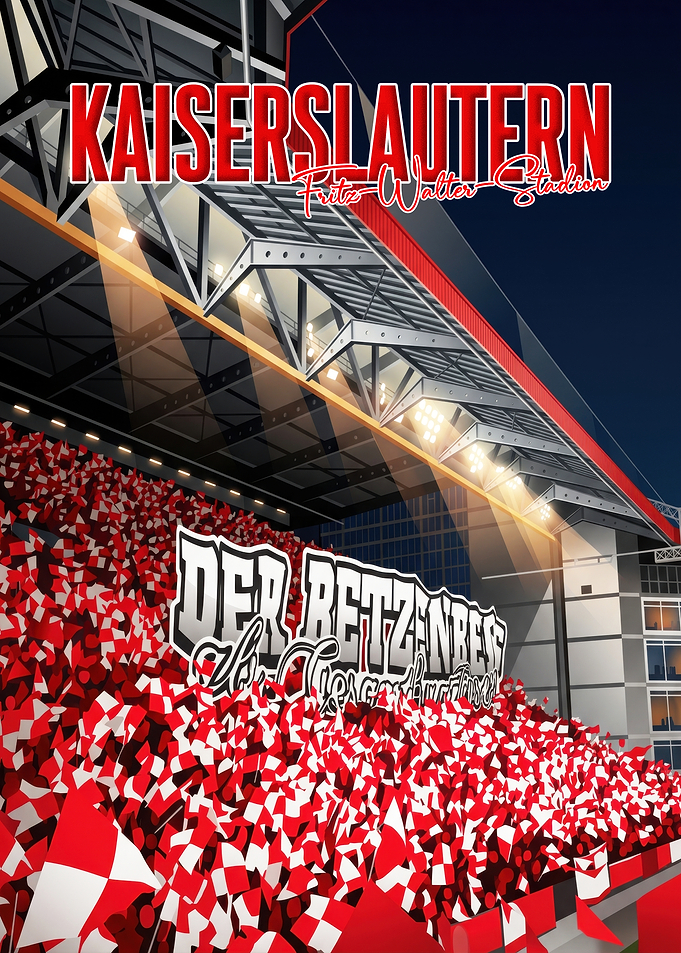 Kaiserslautern Fritz-Walter-Stadion Fan Poster