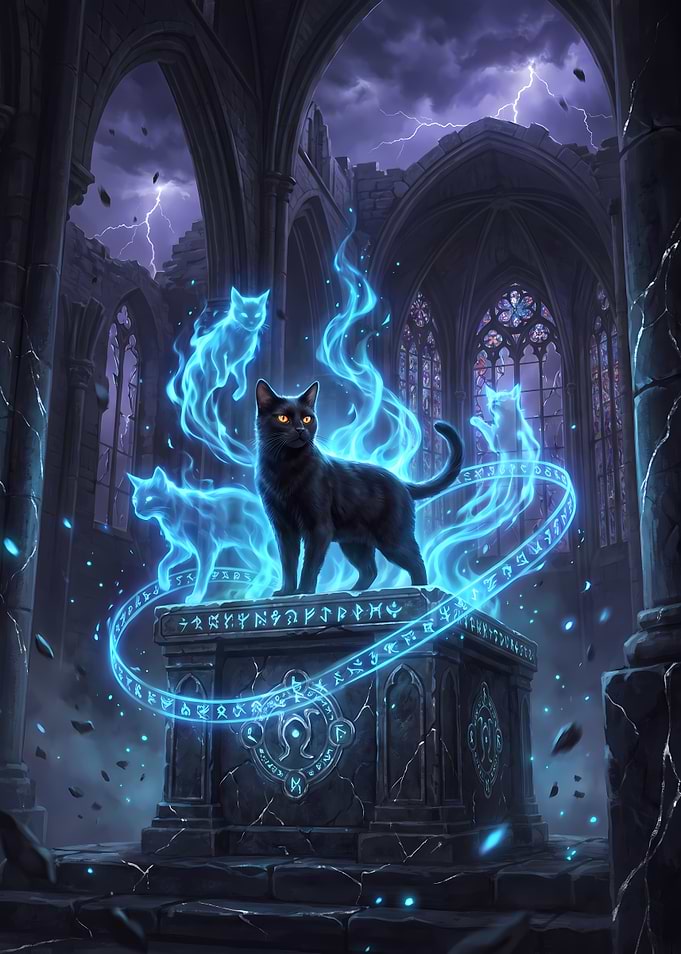 Mystical Black Cat Summoning Ritual
