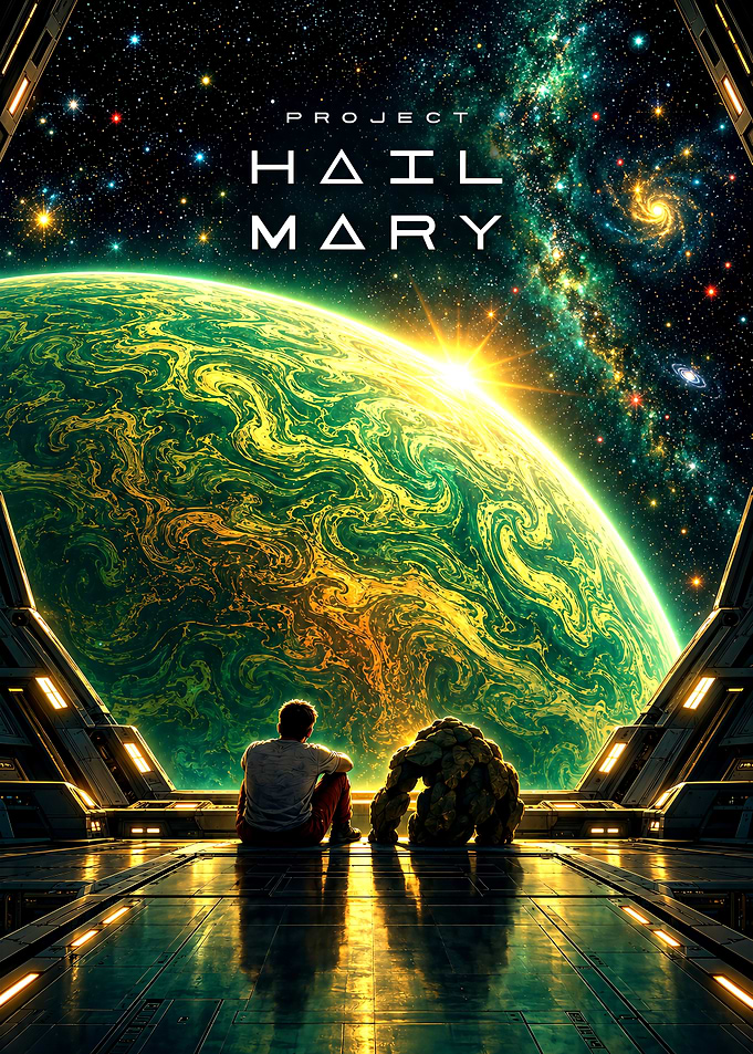 Project Hail Mary Space Poster