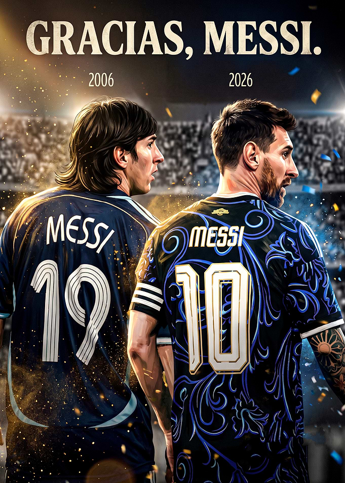 Lionel Messi Tribute Poster 2006-2026